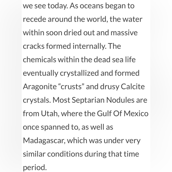 Beautiful Septarian heart shaped palm stone #3 - Picture 14 of 15